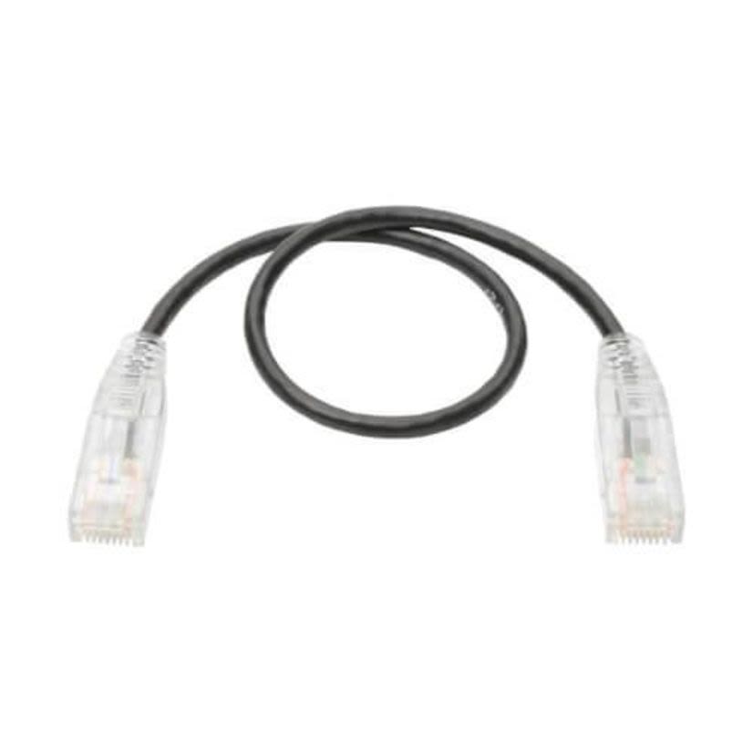 Tripp Lite N201-S01-BK Molded Slim Snagless Patch Cable